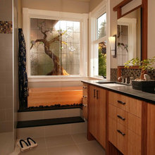 Stain glass windows idea for a house