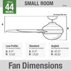 Hunter Fan Company 44" Dempsey Noble Bronze Ceiling Fan With Light/Remote