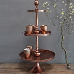 HUGE 3-TIER SERVER - COPPER FINISH - Products