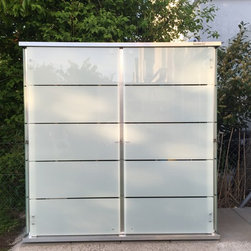 Gartenschrank aus Glas :: Garten[Q]Teras - Outdoor Storage