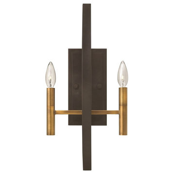 Euclid Sconce in Spanish Bronze
