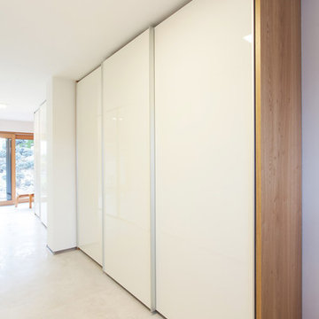 Modern interior with rustic oak veneer