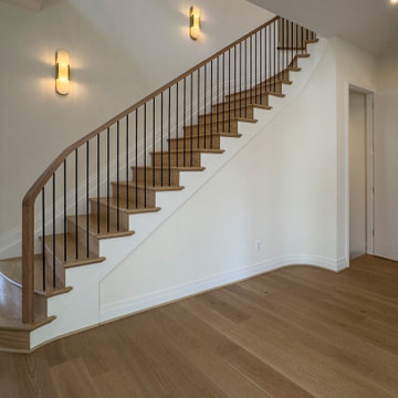 Project #144 | Slightly Curved Transitional Staircase