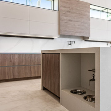 Massive Contemporary Two Tone Kitchen in West Bay