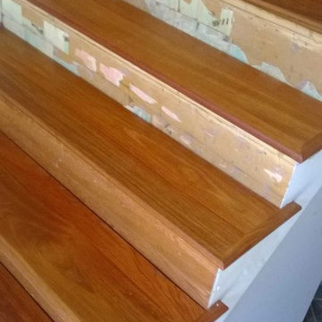 Brazilian cherry stairs
