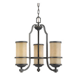 Sea Gull Lighting - Roslyn - Three Light Chandelier in Flemish Bronze - Chandeliers
