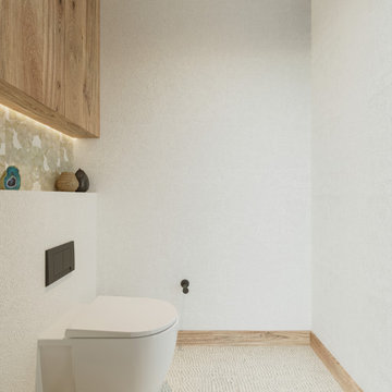 Hillside Hideaway : Green Bathroom