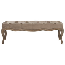 French Country Upholstered Benches by Buildcom
