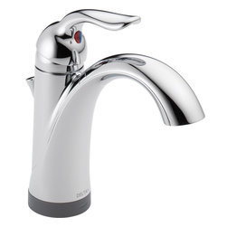 Delta Lahara&reg; Single Handle Lavatory Faucet with Touch2O.xt&trade; Technology - Bathroom Sink Faucets