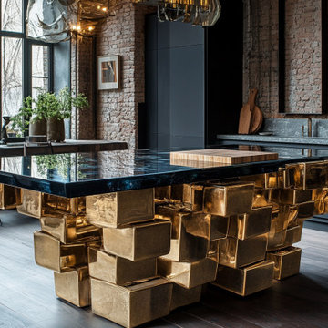 A Kitchen Island as Functional Art by Ivana, AI Interior Designer