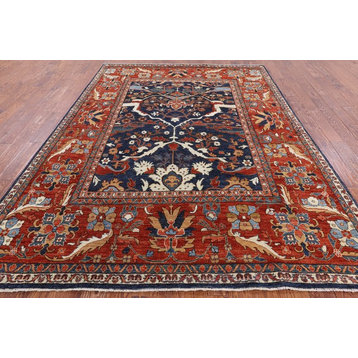 Persian Fine Serapi Hand Knotted Wool Area Rug 8' X 10' - Q2277