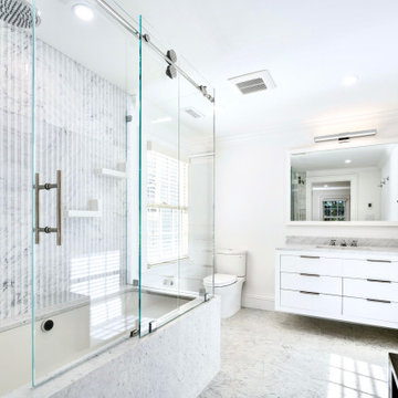 After photo - marble bathroom