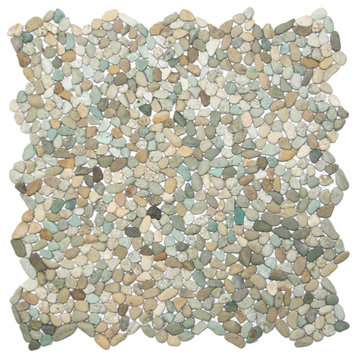Mini Sea Green Pebble Tile