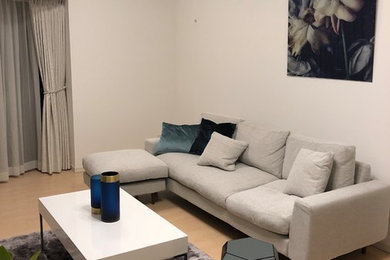 Living room - scandinavian living room idea in Tokyo