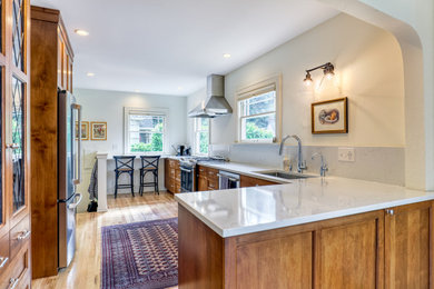 Inspiration for a mid-sized timeless kitchen remodel in Seattle