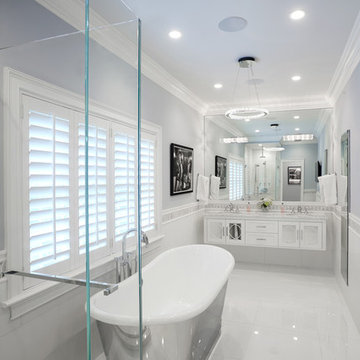 Crisp & Chic Master Bathroom