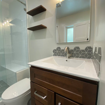 Modern bathroom remodel - Studio City