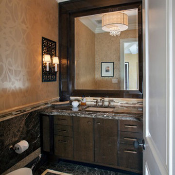 Vine Stenciled Bathroom