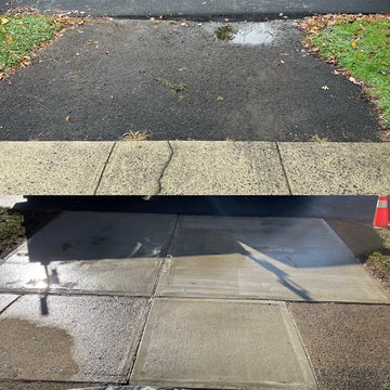 Driveway Apron Replacement, Before and After