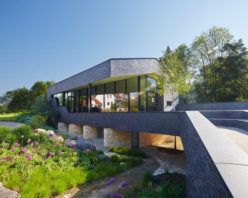 Moderne Häuser mit Steinfassade Ideen, Design & Bilder | Houzz