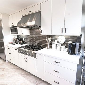 Spacious all white cabintry