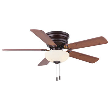 Wind River WR1453 Frisco 44" 5 Blade Hugger Indoor Ceiling Fan - Oiled Bronze