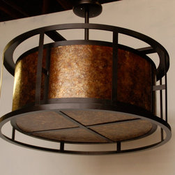 Mica Drum Pendant Light - Pendant Lighting