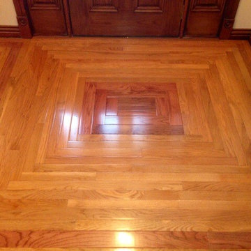 Custom Tile and Hardwood Inlay