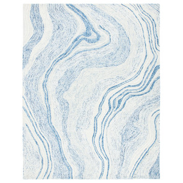 Safavieh Couture Fifth Avenue Collection FTV121 Rug, Blue/Ivory, 9'x12'