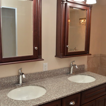 Munster, IN. Upscale Cherry Bathroom