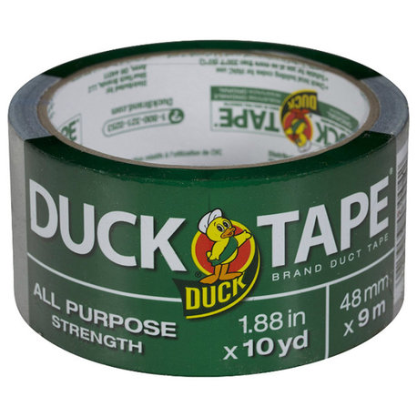 Duck® 761288 All Purpose Strength Duct Tape, Silver, 1.88" x 10 Yd
