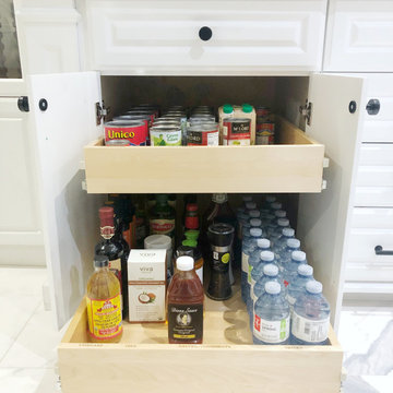 After: A Kitchen Cabinet That Actually Stores Kitchen Stuff – Organized with Pul