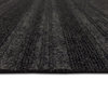 Tabular Peel and Stick Carpet Tile, Pack of 15, Black, 24"x24"