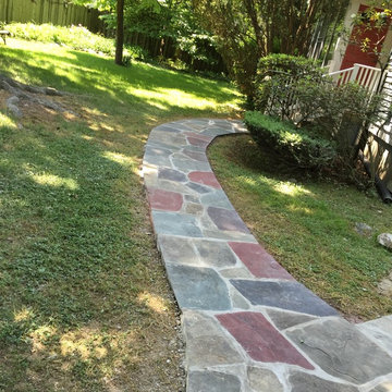Irregular Flagstone Walkway in Kensington MD