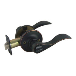 Designers Impressions - Kingston Privacy Door Lever, Oil Rubbed Bronze - Door Levers