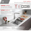 32"L x 18"W Stainless Steel Double Basin Low Divider Undermount Kitchen Sink