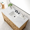 48" Modern Farmhouse Light Oak Single Sink Bathroom Vanity, James Martin