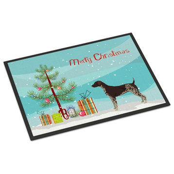 German Shorthaired Pointer Christmas Tree Indoor/Outdoor Mat 24x36 Doormats