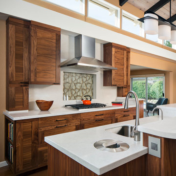 Bright Walnut Kitchen