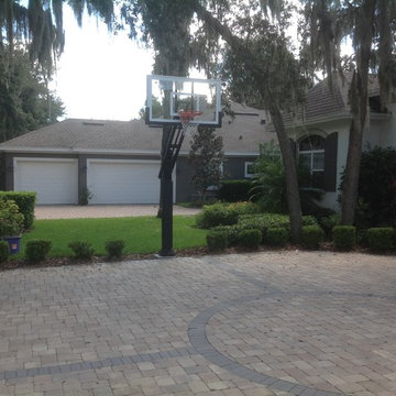 Chris M's Pro Dunk Gold Basketball System on a 28x45 in Lithia, FL