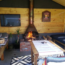 Outdoor fireplace