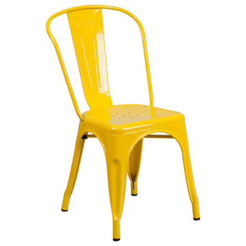 Yellow Metal Chair CH-31230-YL-GG