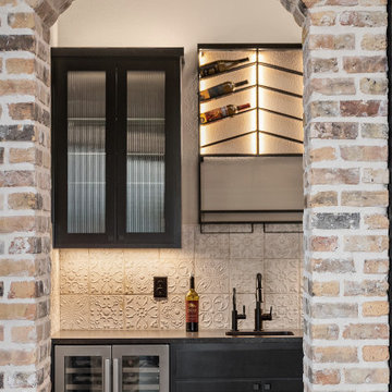 Industrial Farm House Wine Room