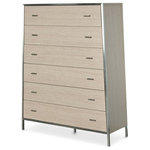 AICO/Michael Amini - AICO Michael Amini Kathy Ireland Silverlake Village 6 Drawer Chest - Shape your bedroom style. With a clean aesthetic and chic frame, designing a unique bedroom look is easier than ever with the Silverlake Village Chest.