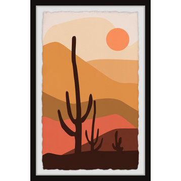 "Cactus Hill" Framed Painting Print, 12x18