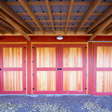 Simple Barn Doors become dramatic with GeoBarns