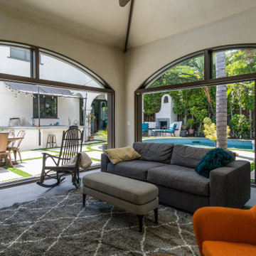 West Hollywood Spanish-Style Pool House Transformation