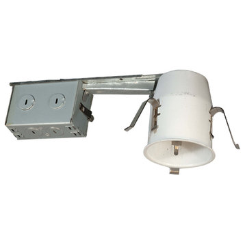 3-Inch Line Voltage Non-Ic Housing For Remodeling, Silver