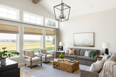 Inspiration for a transitional living room remodel in Phoenix