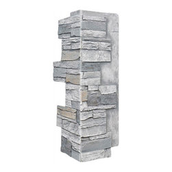 140-ALPINE DEEP STACKED CORNER 24"H X 9"W X 1 1/2"D - Wall Panels